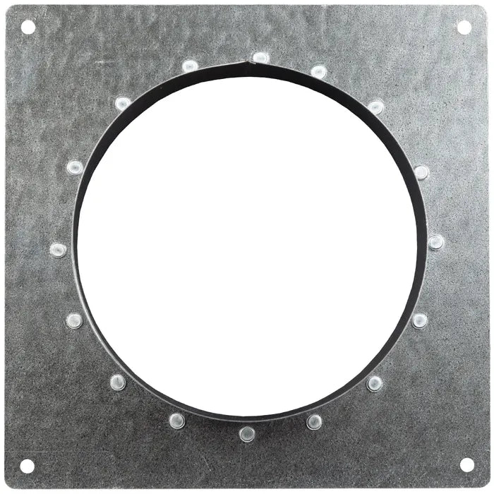 Square Duct to Wall Connector (Spigot)