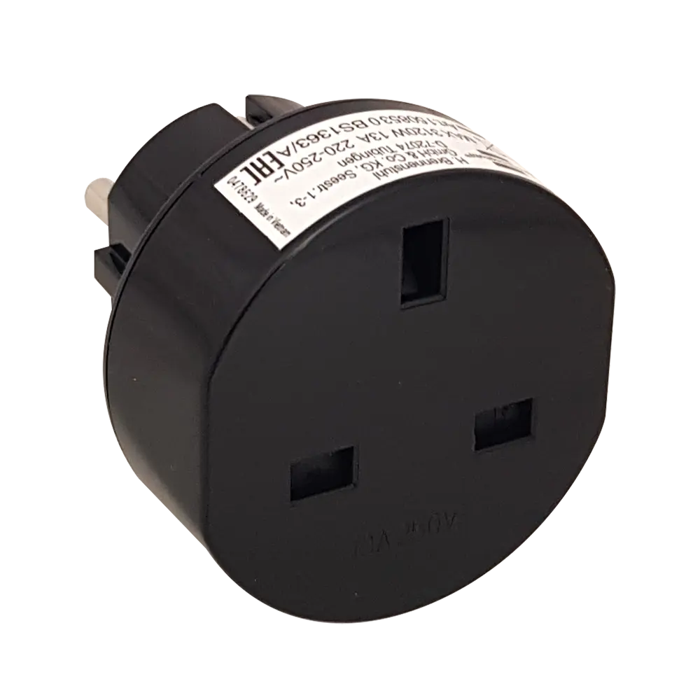 3-2 pin plug adaptor uk to eu