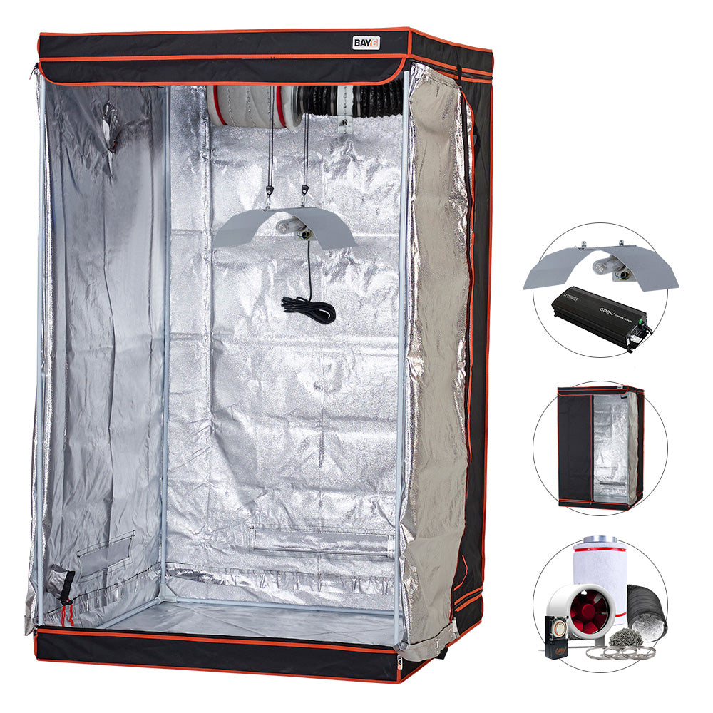 1.2m x 1.2m Complete HPS Grow Tent Kits
