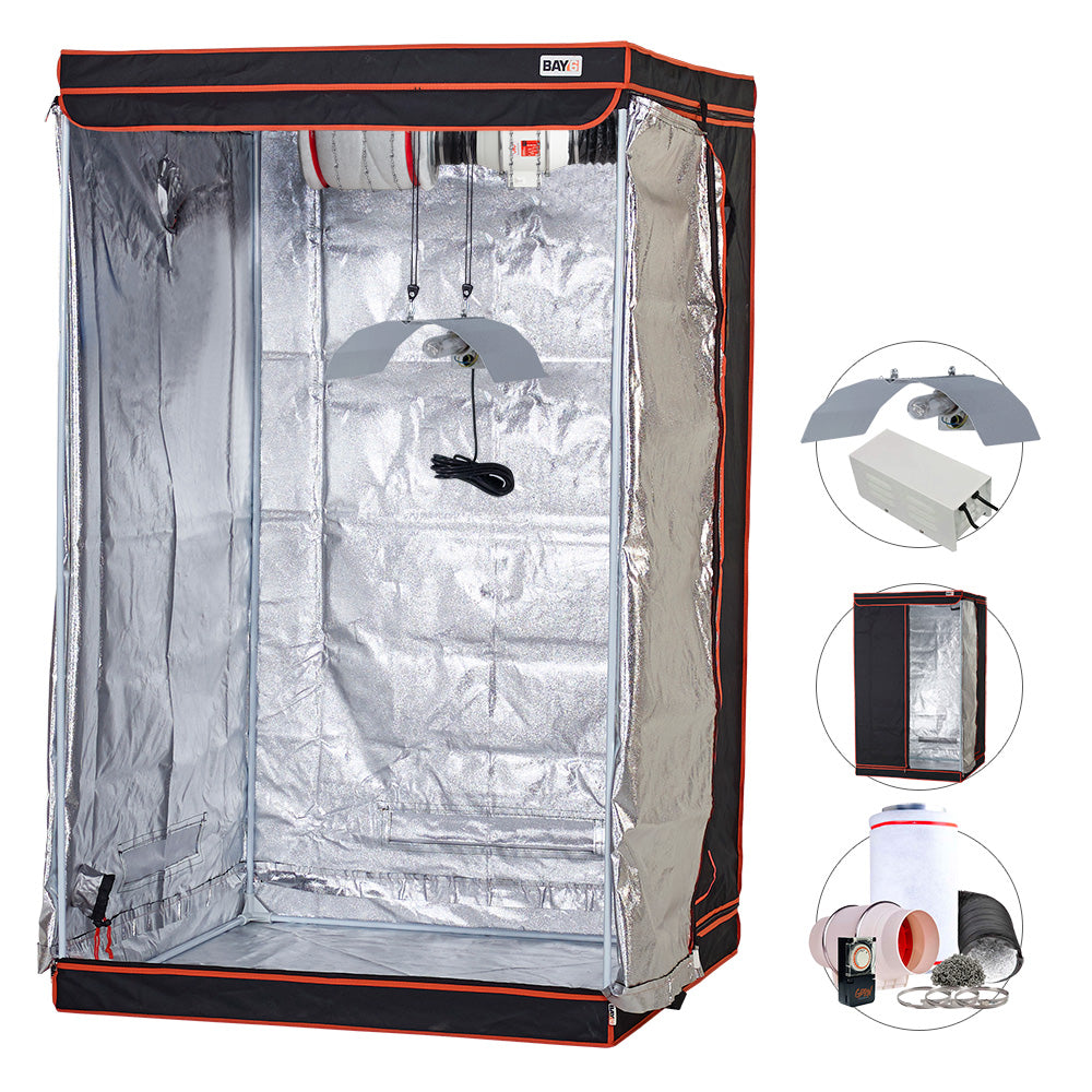 1.2m x 1.2m Complete HPS Grow Tent Kits