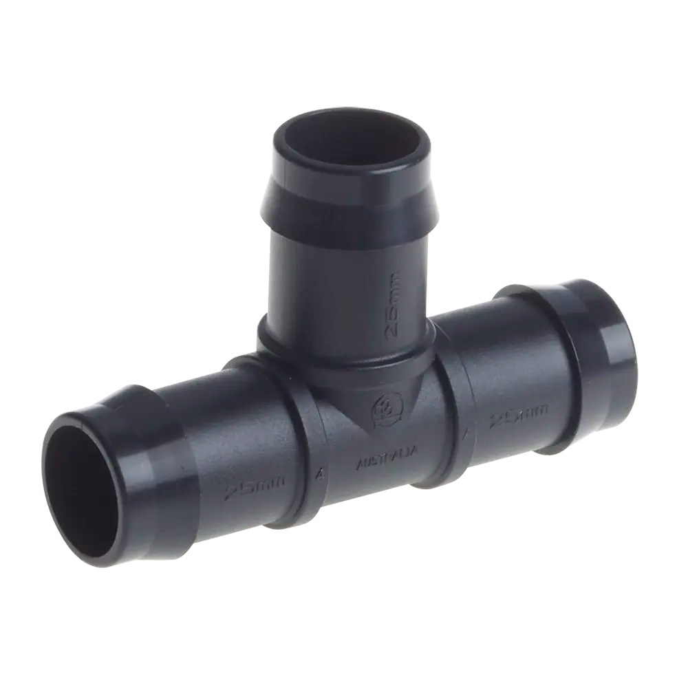 Barbed Tee piece 25mm