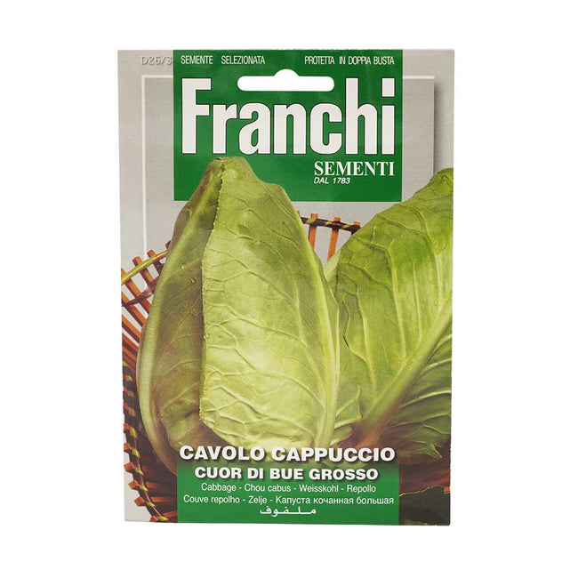 Franchi Seeds 1783 Cabbage Cuor Di Bue Grosso Seeds