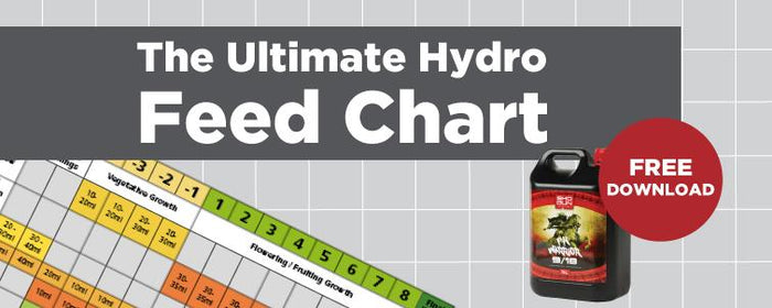 GroWell ULTIMATE Hydro Feed Chart