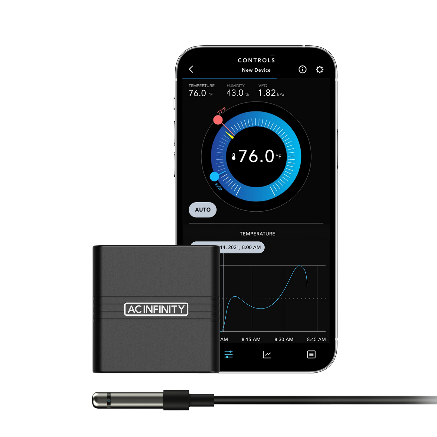 AC Infinity CloudCom Smart Thermo-Hygrometer