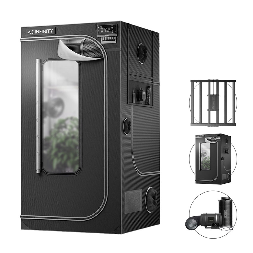 AC Infinity LED Grow Tent Kits – 1.2m x 1.2m x 2.0m