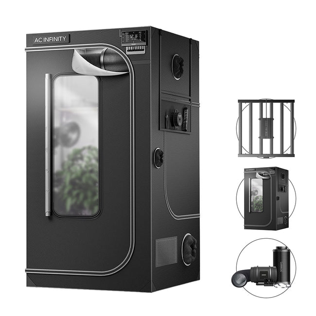AC Infinity LED Grow Tent Kits – 1.2m x 1.2m x 2.0m