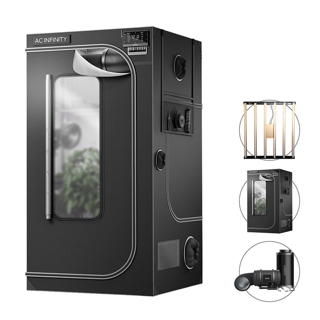 AC Infinity LED Grow Tent Kits – 1.2m x 1.2m x 2.0m