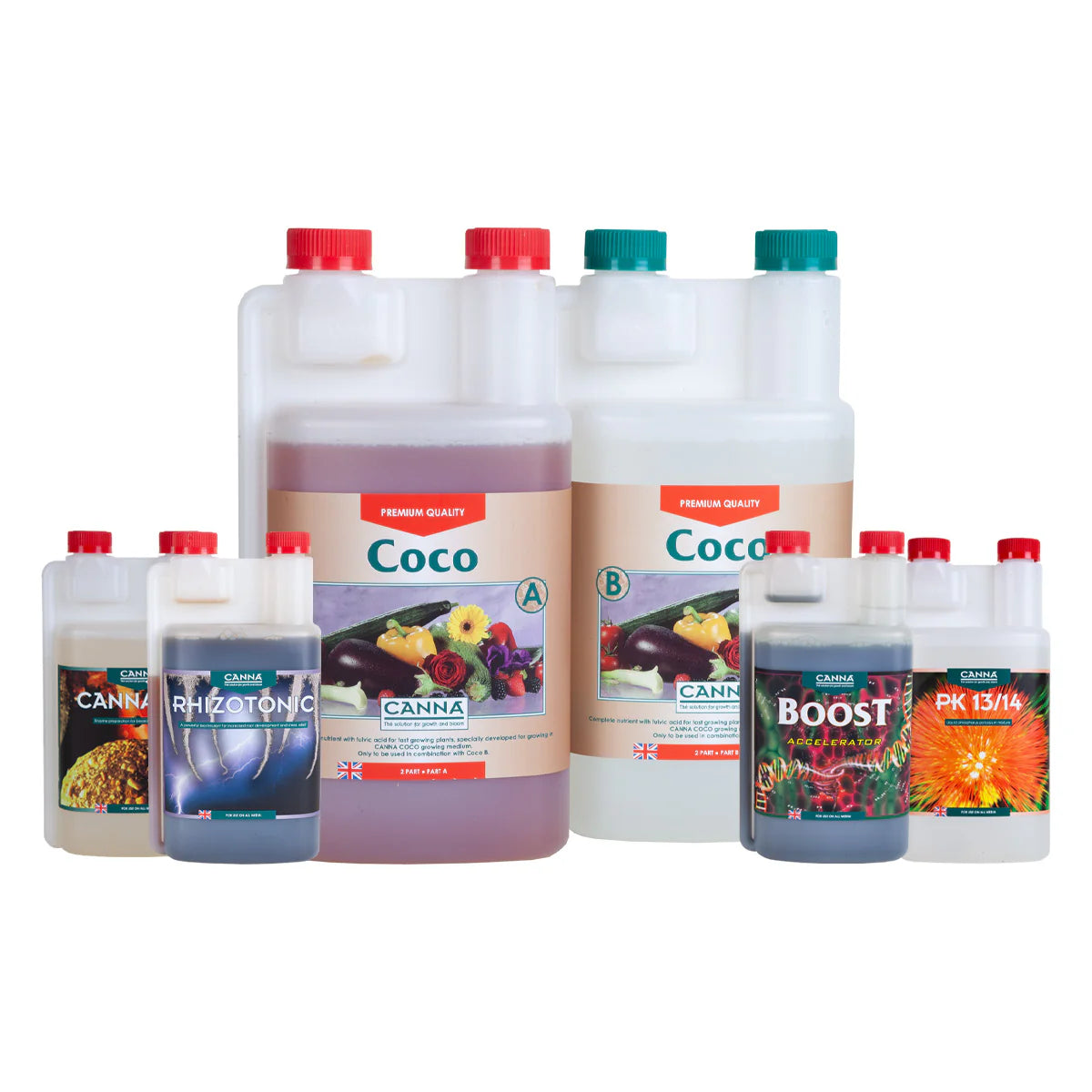 Canna Nutrients Complete Coco Nutrient Kits (1–8 Plants)