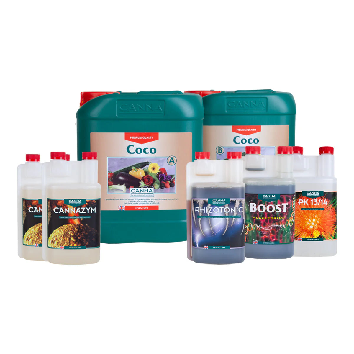 Canna Nutrients Complete Coco Nutrient Kits (1–8 Plants)
