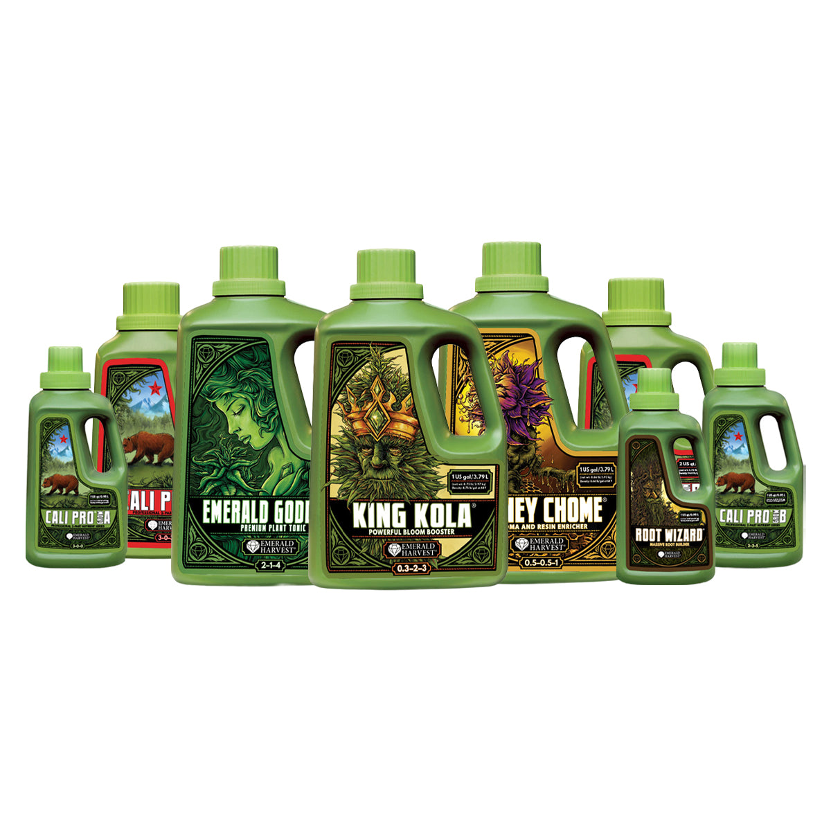 Emerald Harvest Nutrient Kits (for 1–8 Plants)