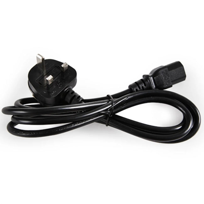 2m Mains Cable with 5 Amp Plug to Female IEC