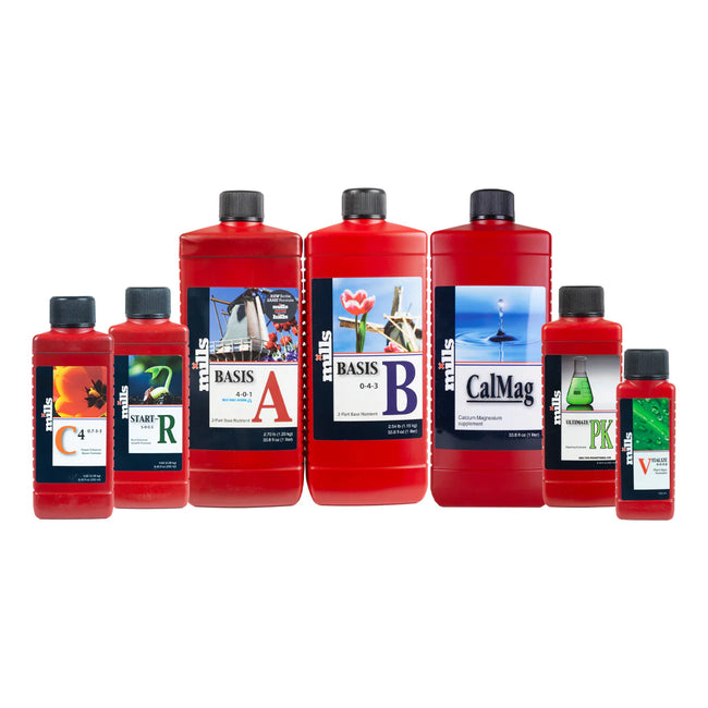 Mills Nutrients Complete Coco Nutrient Kits (1–8 Plants)