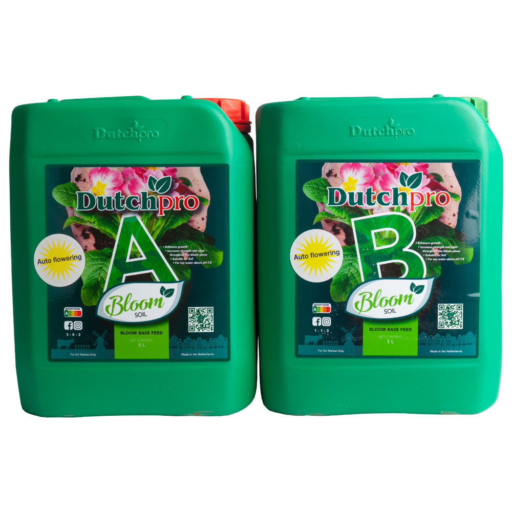 Dutch Pro Autoflower Bloom - Soil A&B Hard Water | 5 Litre | GroWell