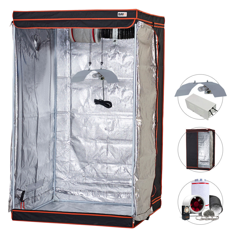 1.2m x 1.2m Complete HPS Grow Tent Kits