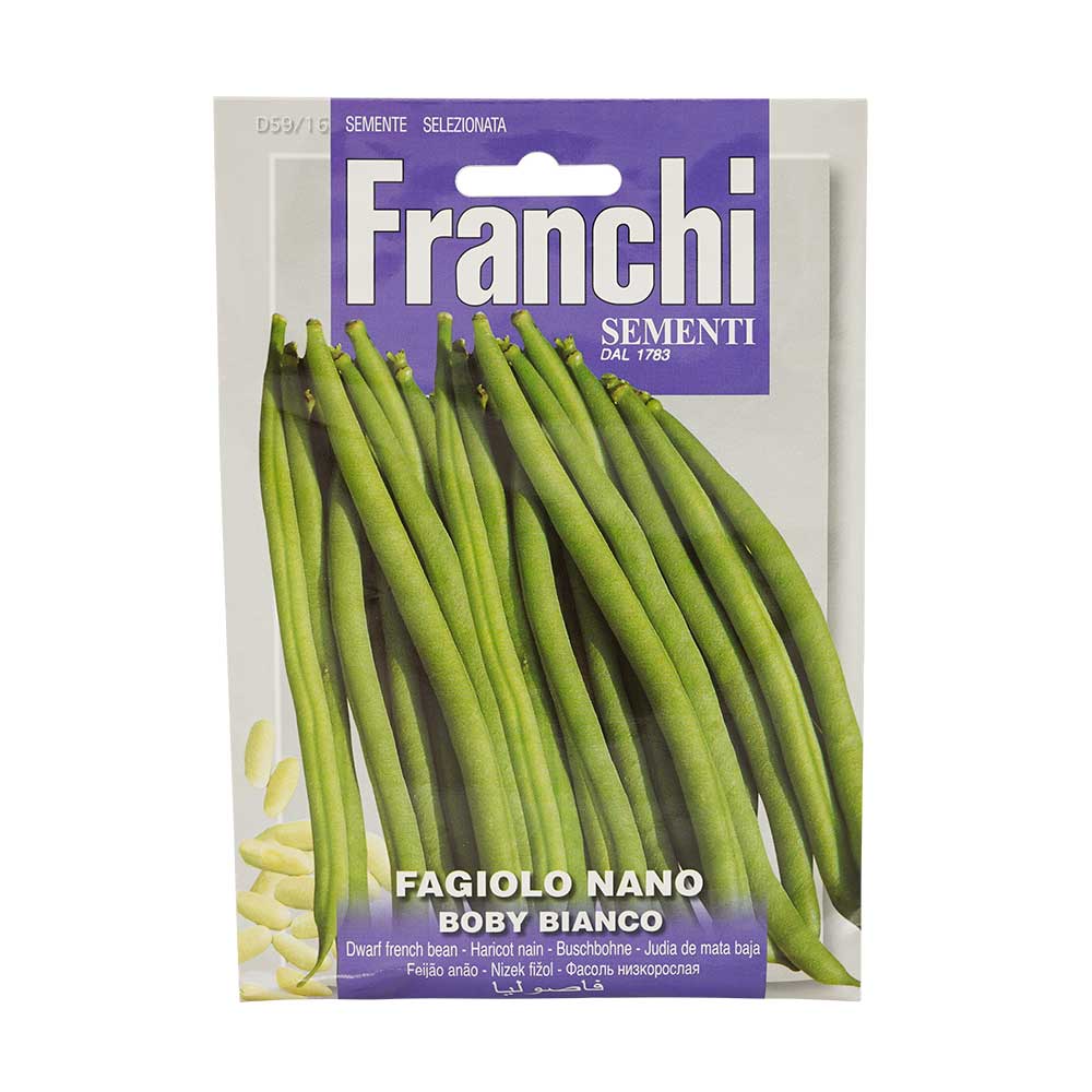 Franchi Seeds 1783 Dwarf French Bean Boby Bianco Seeds