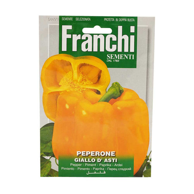 Franchi Seeds 1783 Pepper Giallo Of Asti Seeds